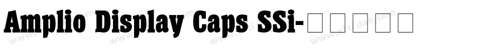 Amplio Display Caps SSi字体转换